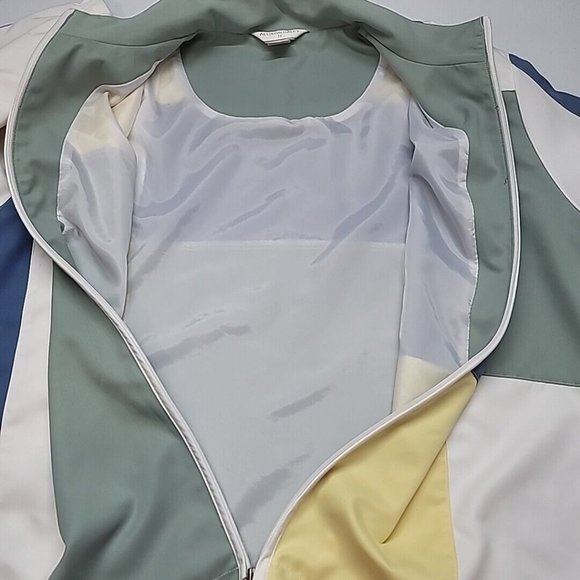 Vtg Allison Daley Womens Size 22W Color Block Windbreaker Jacket Lightweight 90s - Picture 6 of 16